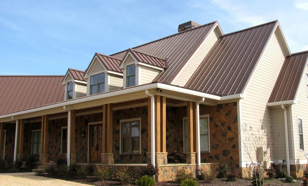 Metal roofing installation